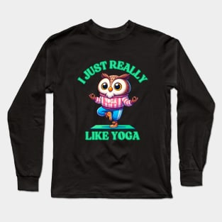 Owl Yoga Long Sleeve T-Shirt